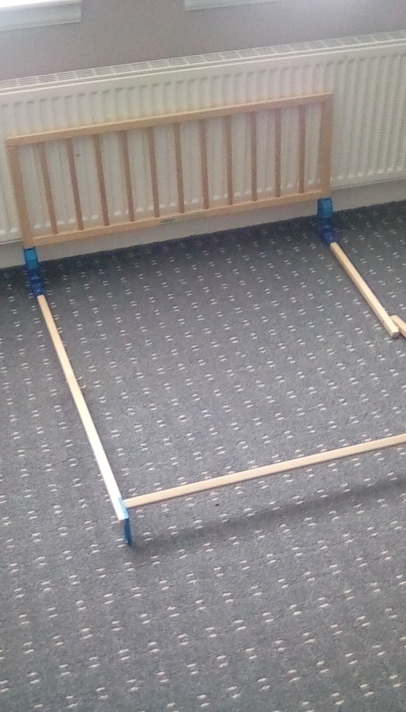 wooden bed guard mothercare